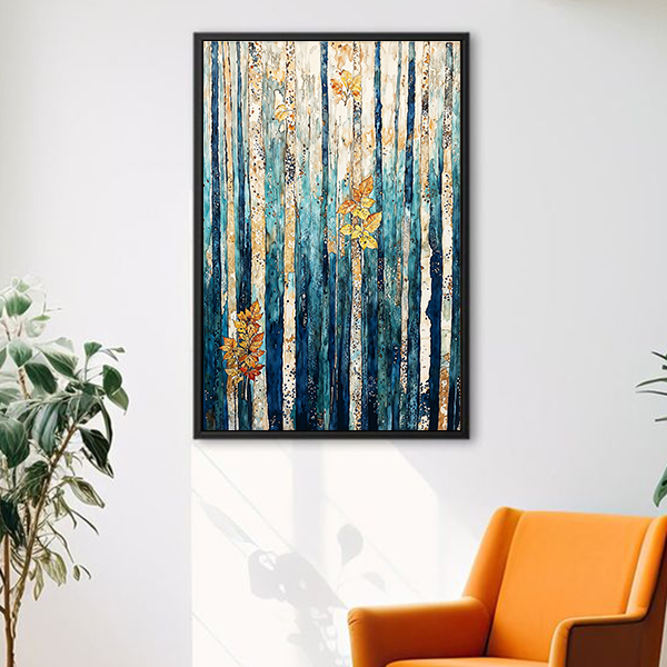 Azure Forest Wood Frame