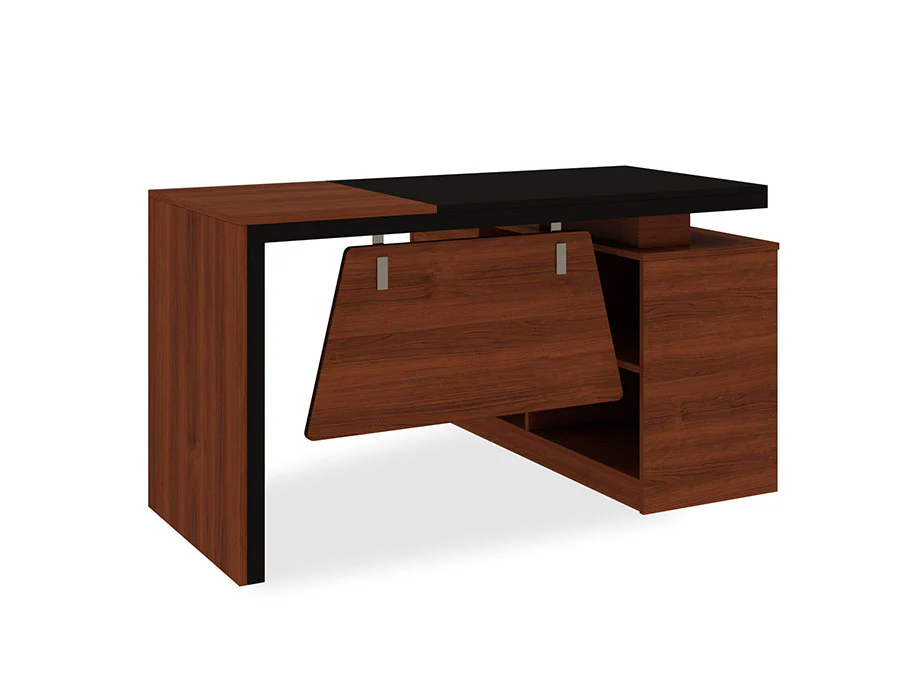 Omega Jr. Desk With Side Rack (Left)