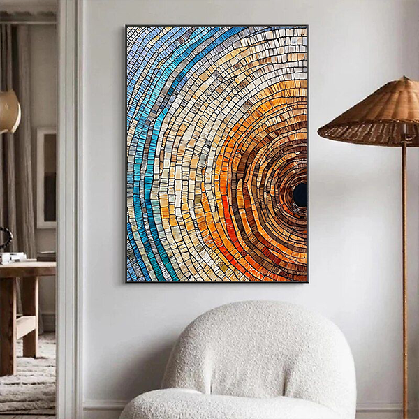 IBHJSART Framed Tree Ring Canvas
